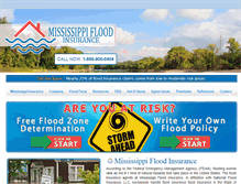 Tablet Screenshot of mississippifloodinsurance.org